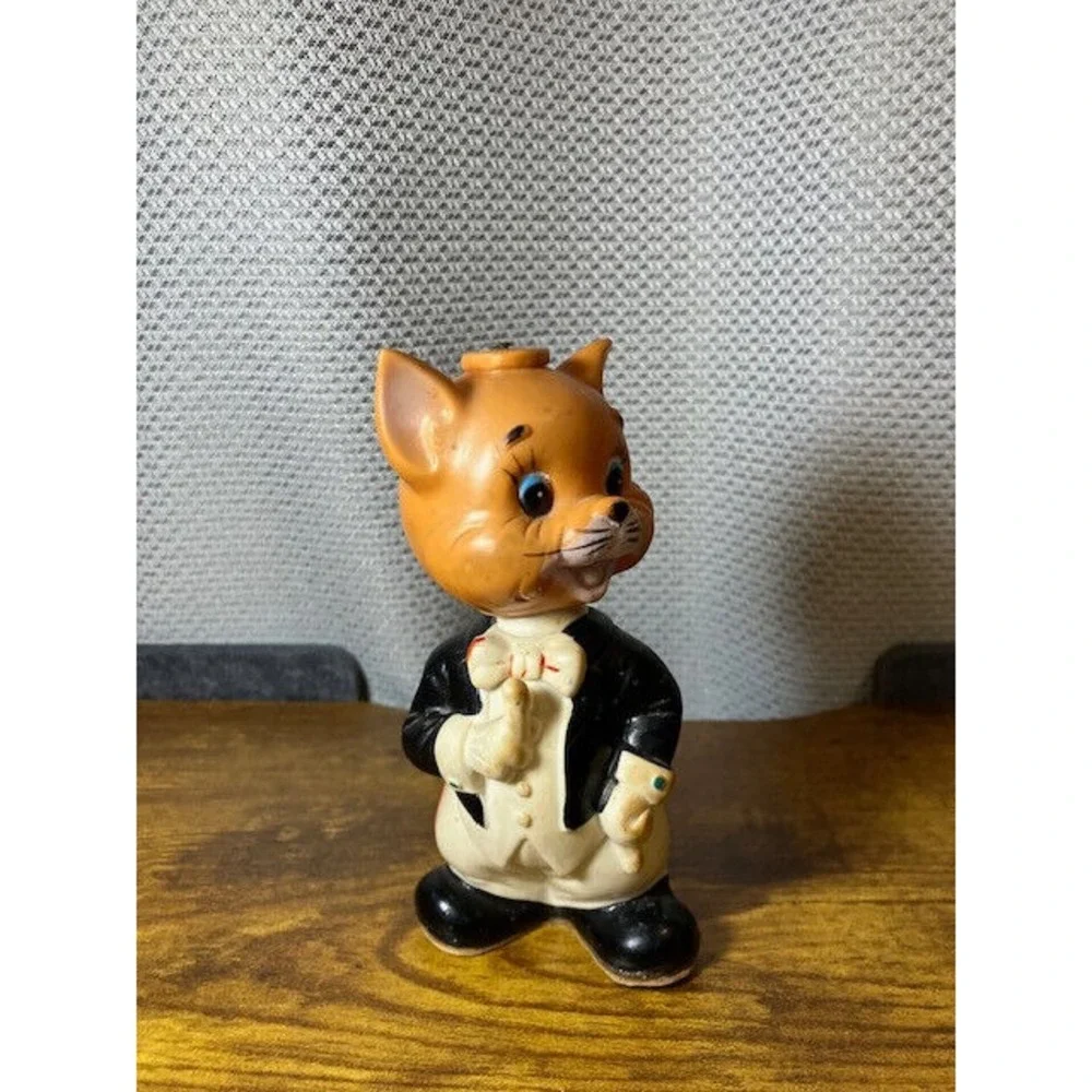 Vintage Wiggle Waggle Cat Wind-Up Toy by Alps Made in‎ Japan Works 6